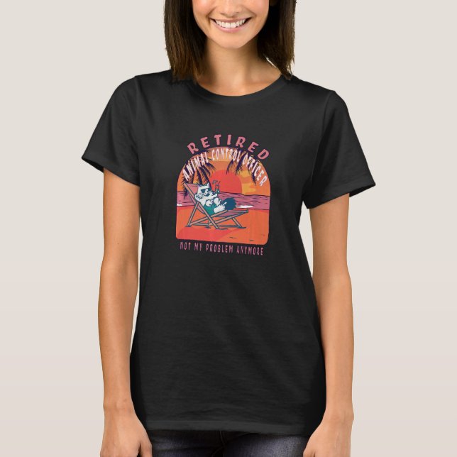 Retired Animal Control Officer  Vintage Retirement T-Shirt (Front)