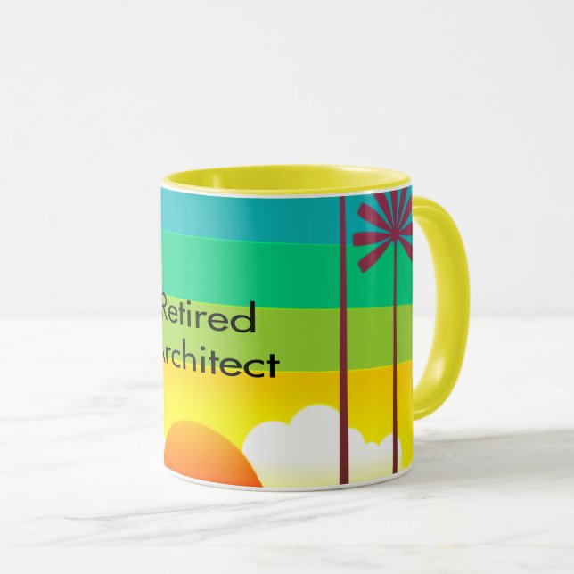 Retired Architect Mug (Front Right)