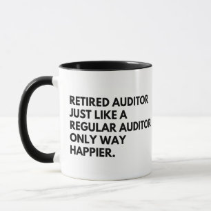 Retired Auditor Funny Retirement Mug