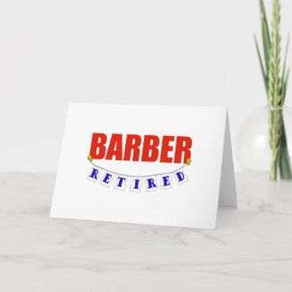 RETIRED BARBER CARD