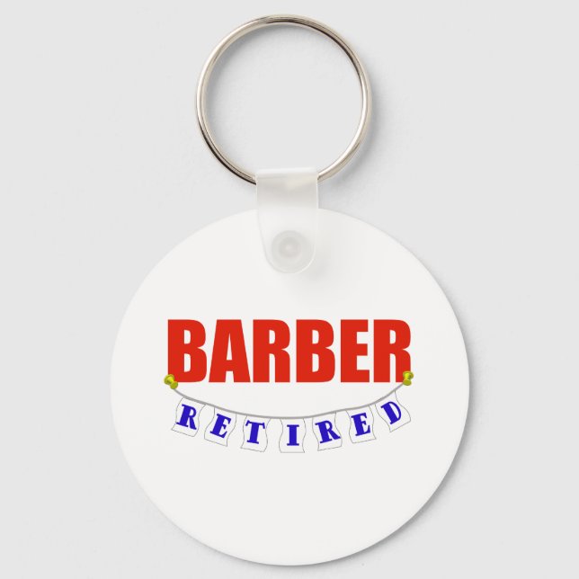 RETIRED BARBER KEYCHAIN (Front)