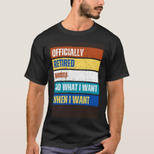 Retired Barista Retirement Retired Barista T-Shirt