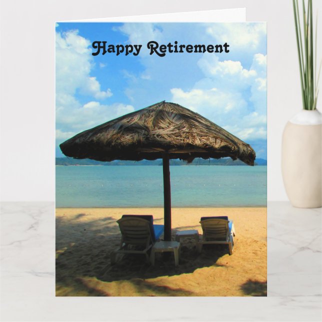 retired beach dream big card (Front)