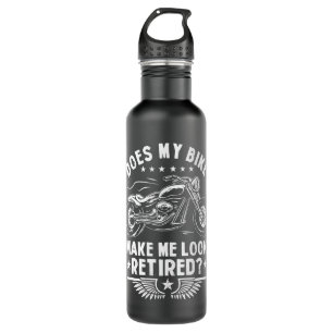 Retired Biker Motorcycle Owner Ex Bike Rider Retir Stainless Steel Water Bottle