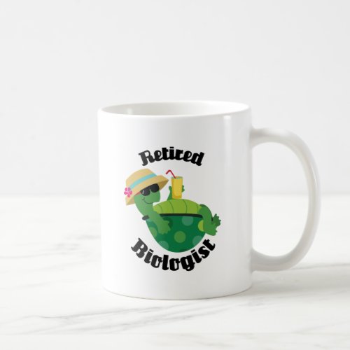 Retired Biologist Turtle Coffee Mug