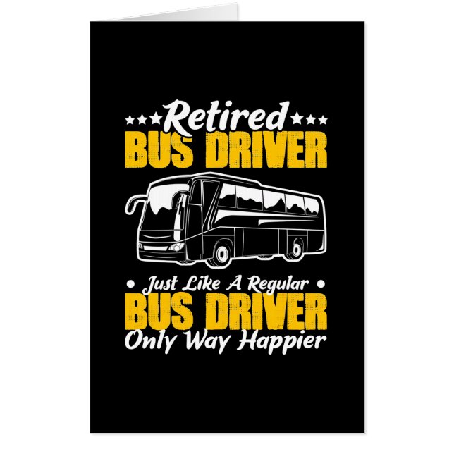 Retired Bus Driver Card (Front)