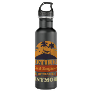 Retired Bus Driver Design School Bus Driver Retire Stainless Steel Water Bottle
