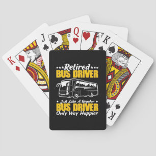 Retired Bus Driver Poker Cards