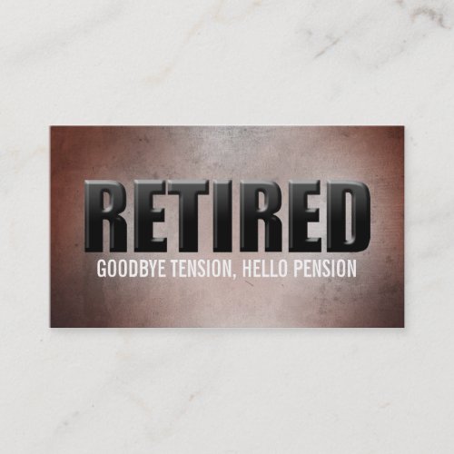Retired Business Cards