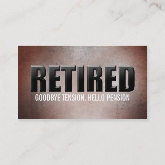 Retired Business Cards