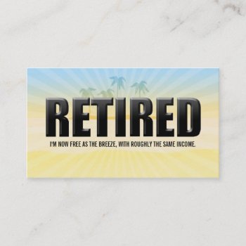 Retired Business Cards by MsRenny at Zazzle