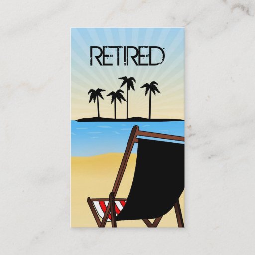 Customizable Retired business cards
