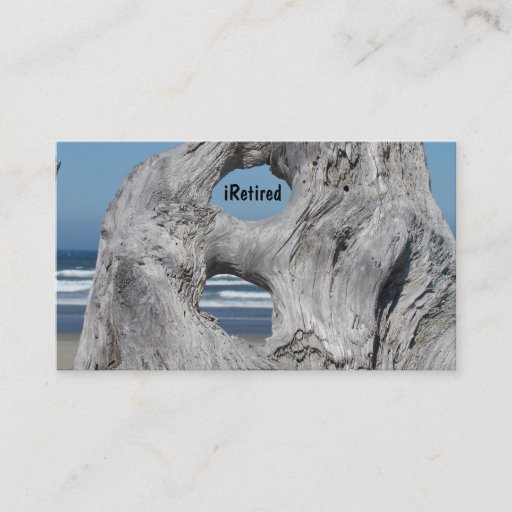 Customizable Retired Business Cards iRetired Retirement Ocean