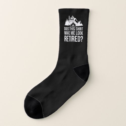 Retired Camping Retiree Gift 5th Wheel Camper RV D Socks