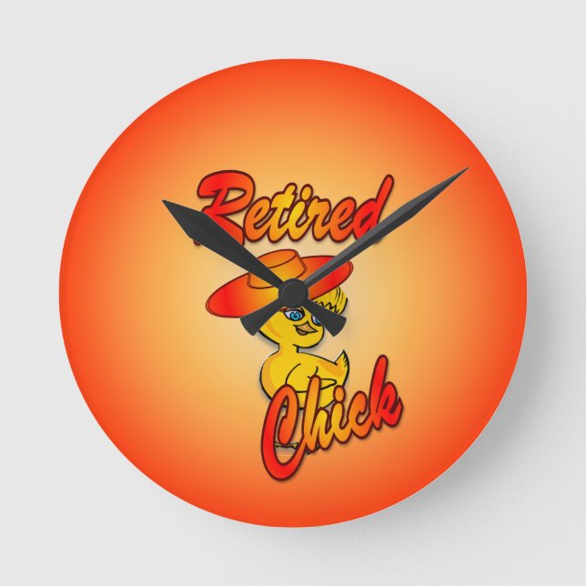 Retired Chick #5 Round Clock (Front)