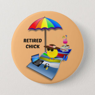 Retired Chick Button