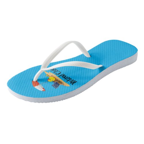 Retired ChickCute and Colorful Design Flip Flops