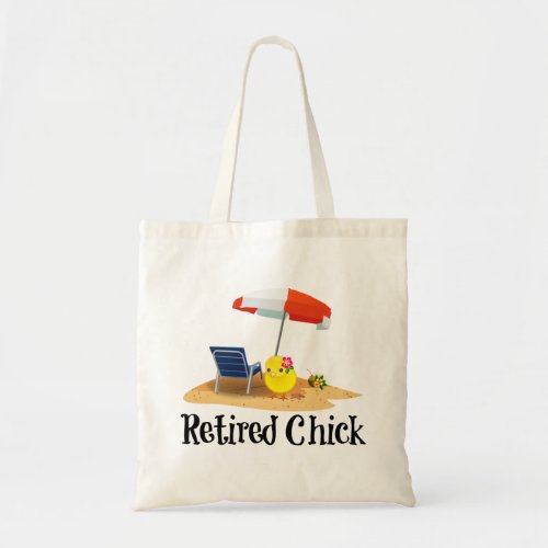 Retired ChickCute and Colorful Design Tote Bag