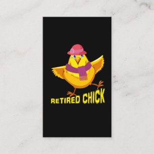 Retired Chick Funny Cool Gift For Retirement 2019 Business Card