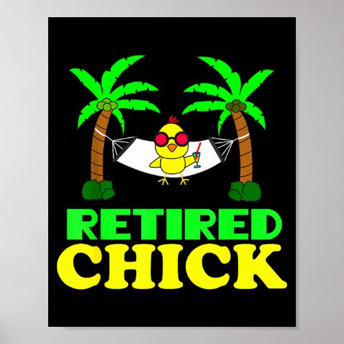 Retired Chick Humor Funny Retirement Party Gift Ne