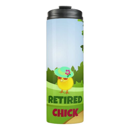 Retired Chick oh happy days Thermal Tumbler