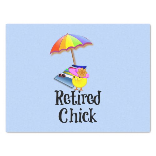 Retired chick oh so cute tissue paper