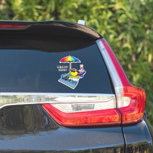 Retired Chick, popular design, Sticker