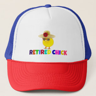 Retired Chick, so cute, Trucker Hat