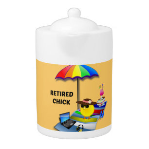 Retired Chick Teapot