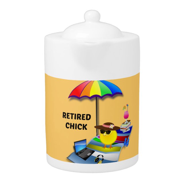 Retired Chick Teapot (Front)