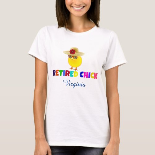 Retired Chick TEMPLATE personalize T_Shirt