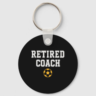 Retired Coach Soccer Team Mentor Keychain