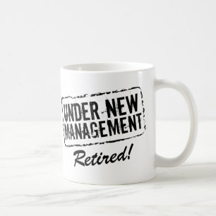 Retired coffee mug Under new management
