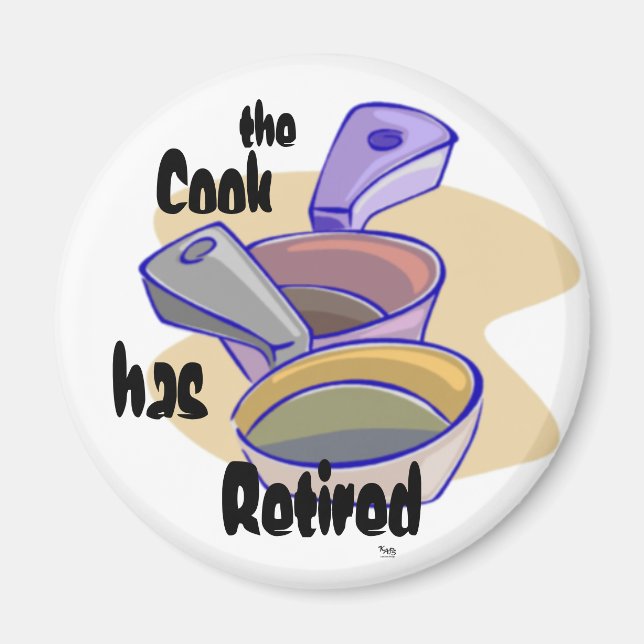 Retired Cook Magnet (Front)