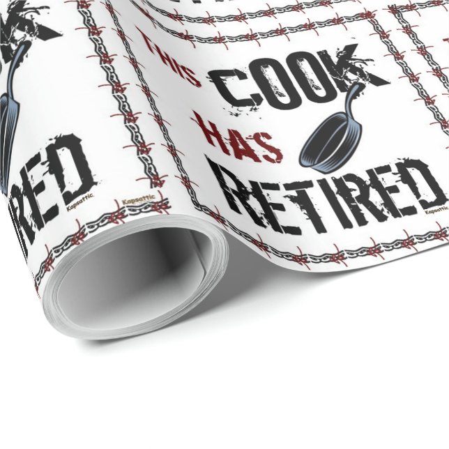 Retired Cook Wrapping Paper (Roll Corner)