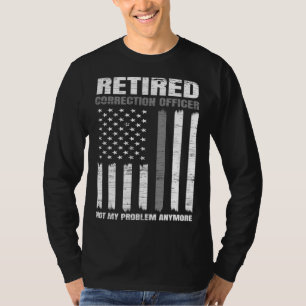 Retired Correction Officer Retirement US American  T-Shirt