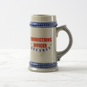RETIRED CORRECTIONS OFFICER BEER STEIN