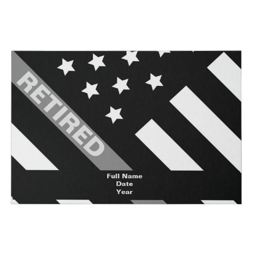 Retired Corrections Officer Canvas Print