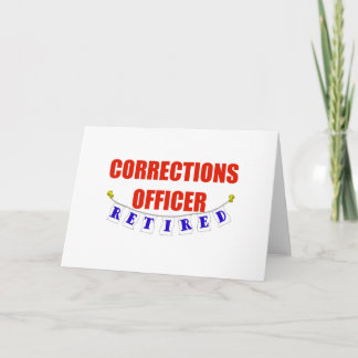 RETIRED CORRECTIONS OFFICER CARD