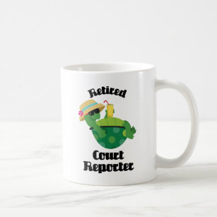 Retired Court Reporter (Turtle) Coffee Mug