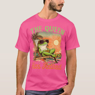 Retired Coworker Frog Retirement Beach The Queen H T-Shirt