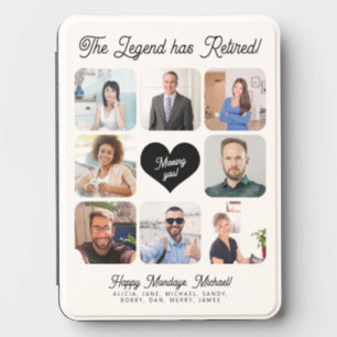 Retired coworker photo collage retirement keepsake kindle cover