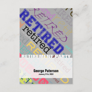 Retired Custom Retirement Party Invitation 1