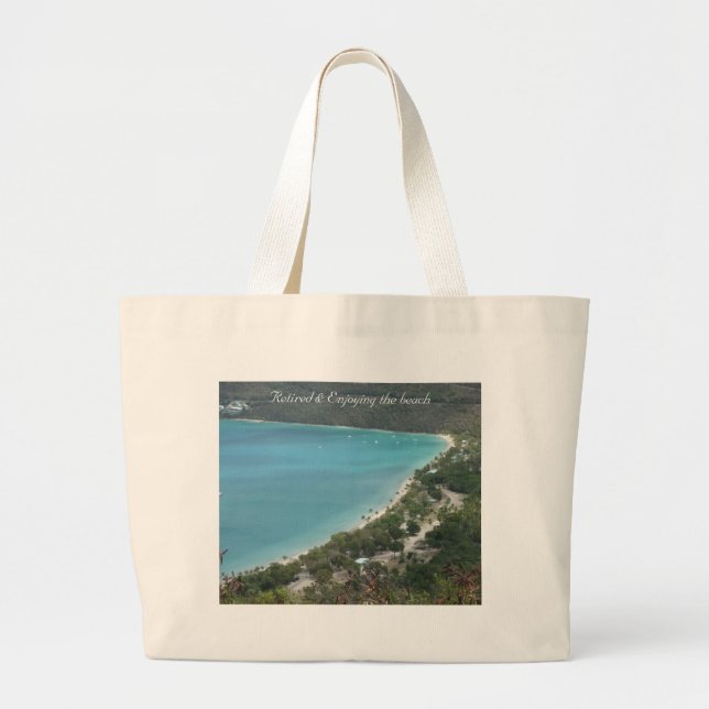 Retired  - Customized Large Tote Bag (Front)
