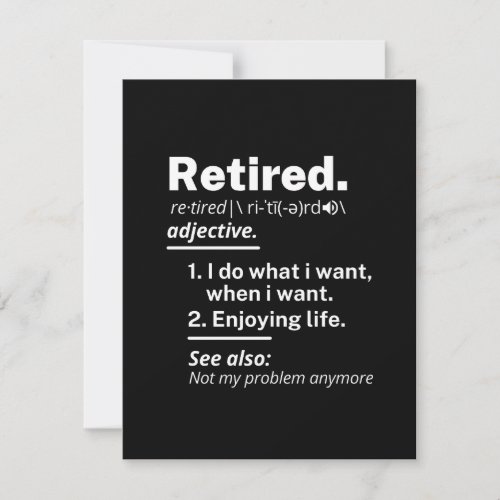 retired definition funny retirement announcement