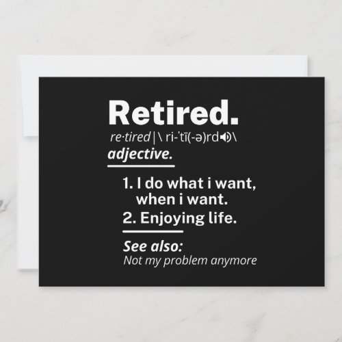 retired definition funny retirement announcement