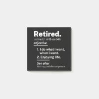 retired. definition funny retirement