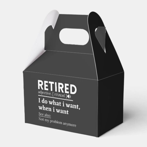 retired definition funny retirement retired favor boxes