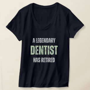 Retired dentist Funny vintage retirement gift  T-Shirt