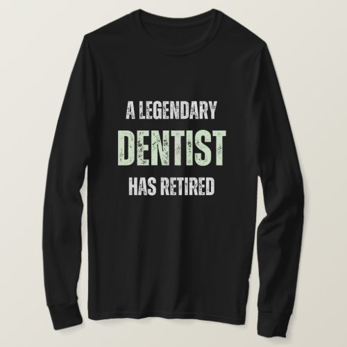 Retired dentist Funny vintage retirement gift   T_Shirt